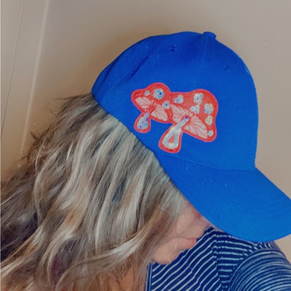 #46 Blue Mushrooms Baseball Cap 🍄 - Picture 11 of 13
